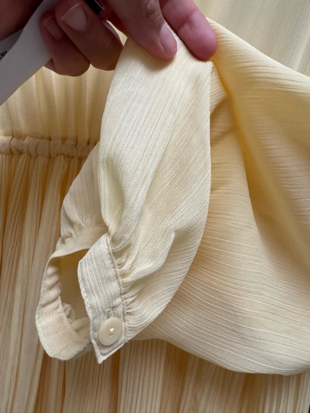 Uniqlo Pale Yellow Midi Dress - Picture 9 of 11